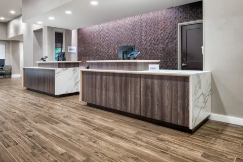 Residence Inn by Marriott Front Desk Millwork and Quartz Countertops
