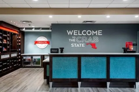 Hampton Inn Bayview Baltimore MD Lobby Millwork