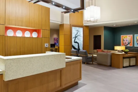 Hyatt Place Meadows PA Custom Millwork and Quartz Countertops