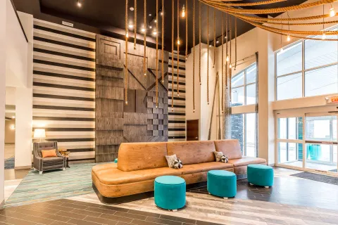 Marina Hotel Chincoteaque VA  lobby