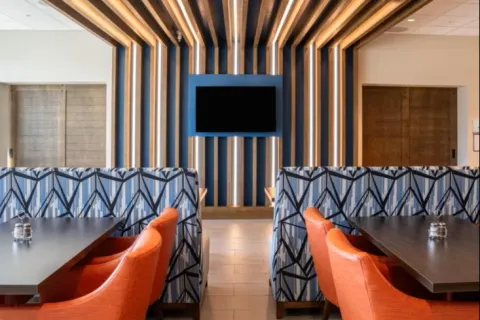 Holiday Inn Express Custom TV Wall Millwork