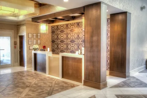 Hilton Doubletree Atlanta Front Desk Millwork and Countertops