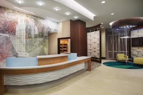 Springhill Suites Houston TX Registration Desk Millwork and Countertops