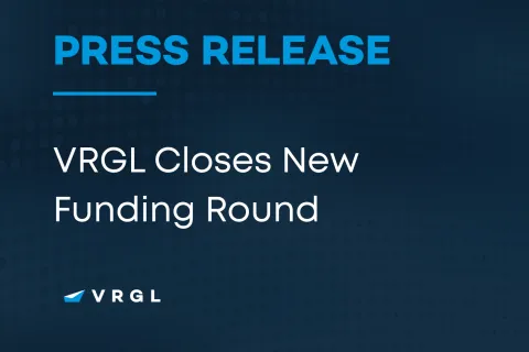 Press release announcing VRGL's new funding round closed on August 29, 2024, with company logo on dark blue background.