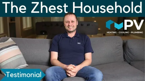 a man sitting on a couch