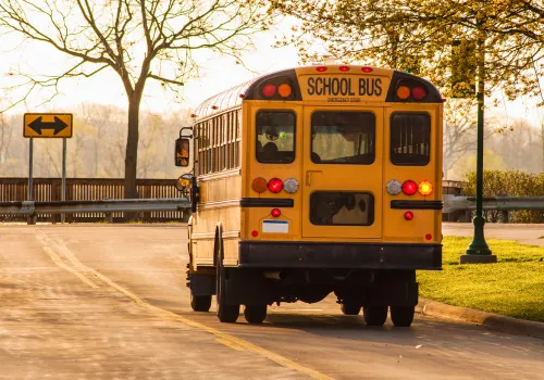 School Bus Causes Major Accident With Motorcycle