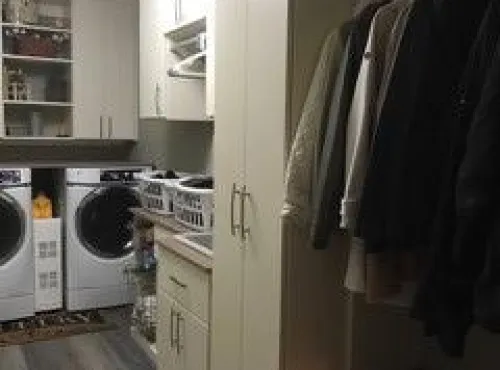 laundry and mudroom combination