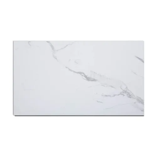 Rectangular black marble tile with subtle white veining and polished finish.