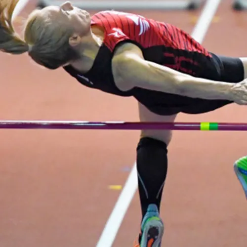 a person jumping in the air