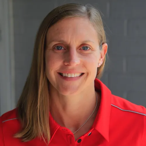 Amy Yoder Begley smiling for the camera