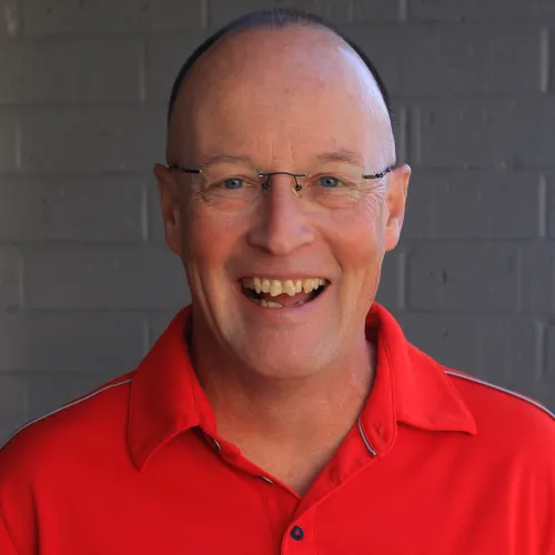 Andy Carr smiling at the camera