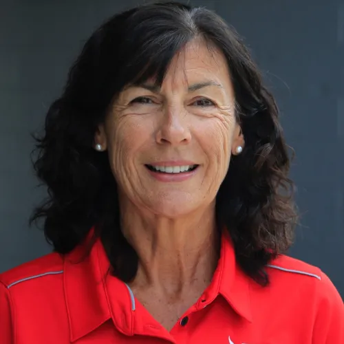 a person smiling for the camera