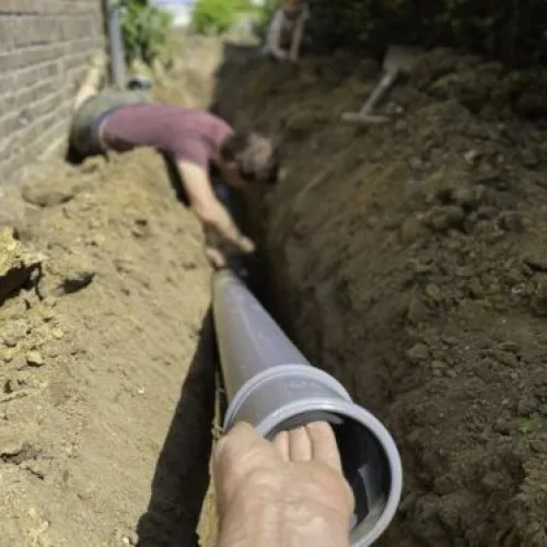 Plumber solving Sewer line problems