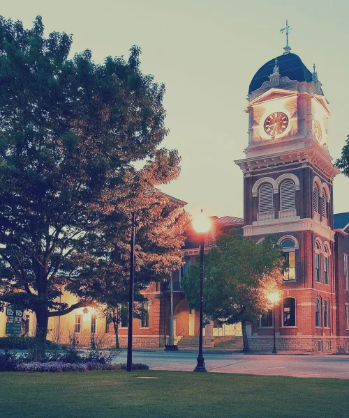 a clock tower on a building