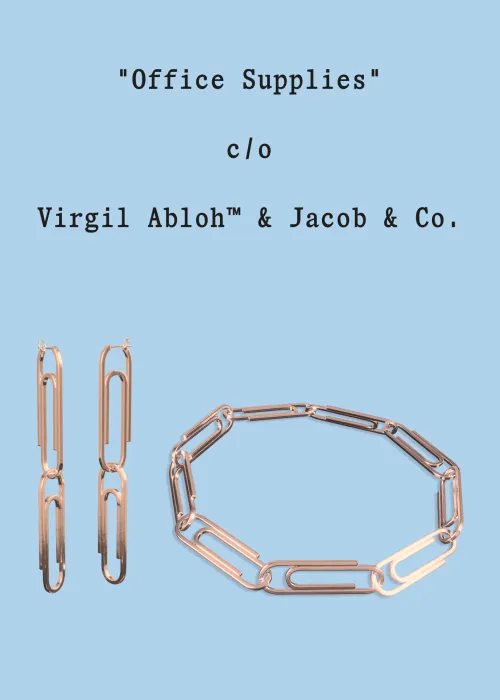 Virgil Abloh partners with Jacob & Co for a unique office supplies