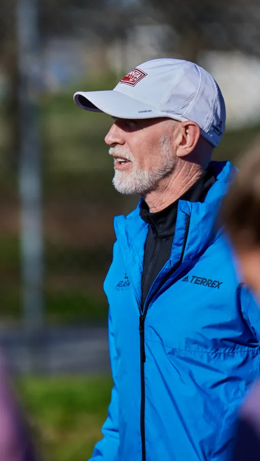 a man wearing a hat