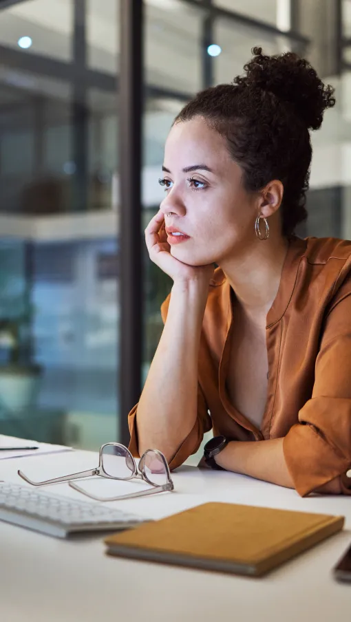 a person sitting at a desk