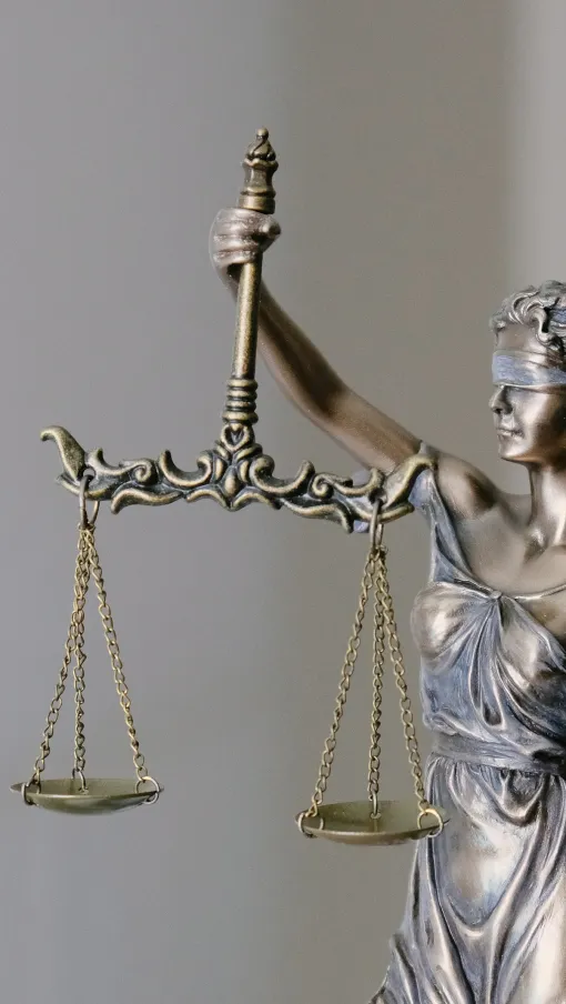 Lady Justice holding a scale