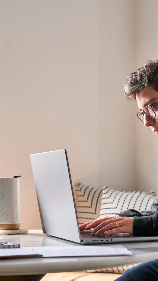 a man using a laptop