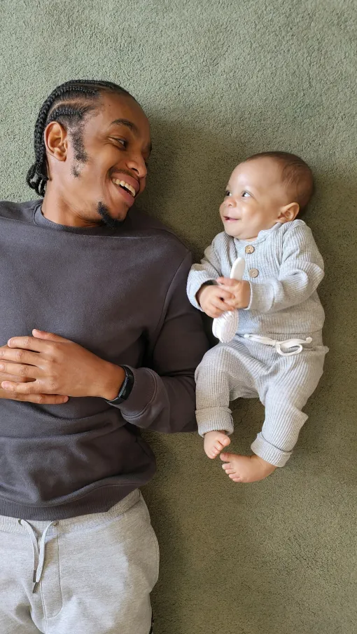 a person with a baby