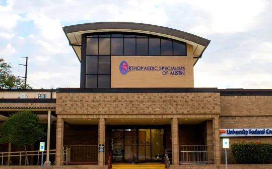 a building with a sign on the front