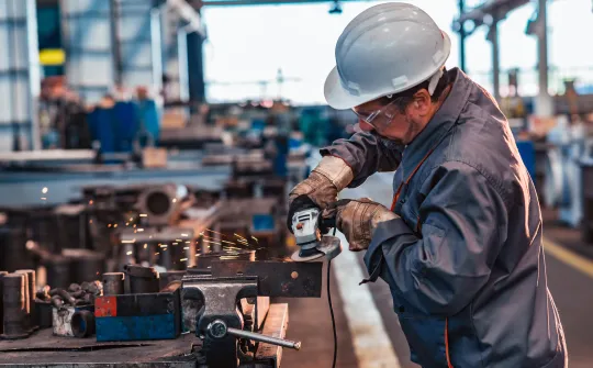 a man working on a machine