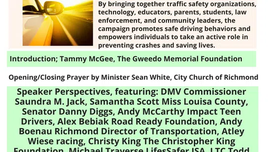 Event flyer for the 100 Safest Days of Summer traffic safety campaign on 6/17/26 at VSP Headquarters.