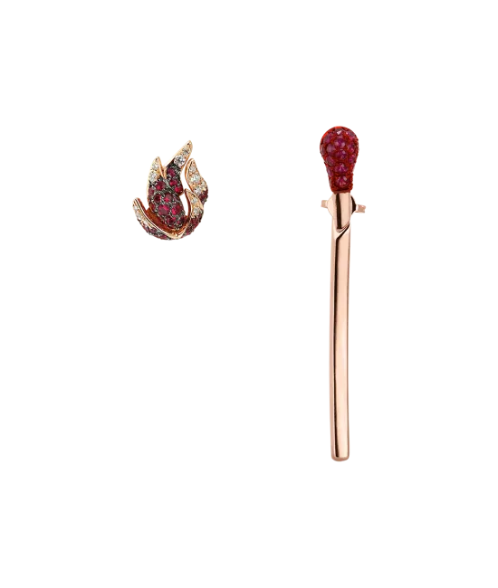 Ruby Match Earrings