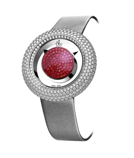 BRILLIANT MYSTERY BAGUETTE PAVE DIAMONDS AND RUBIES (38MM)