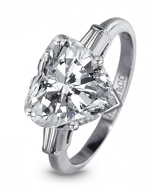 Heart-Shape Diamond Engagement Ring