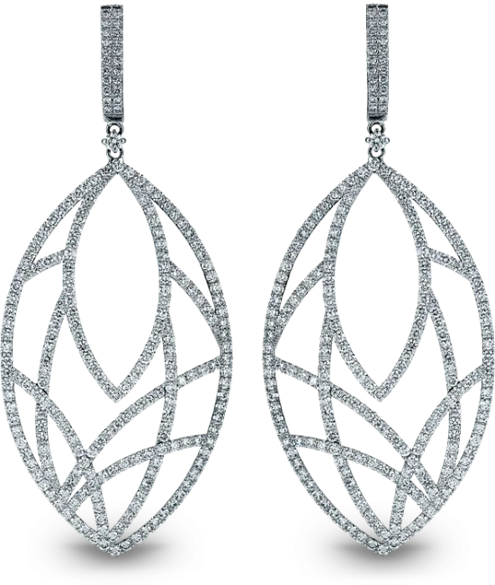 Leaf Diamond Earrings