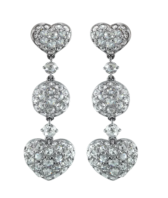 Heart Drop Earrings