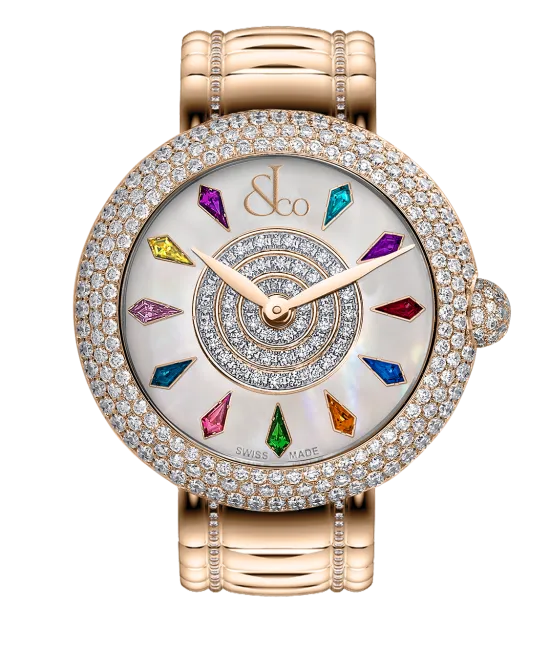 Brilliant Half Pave Rose Gold Couture 38mm