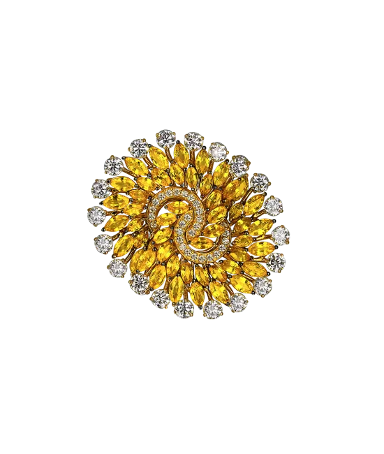 Yellow Sapphire Infinia Ring