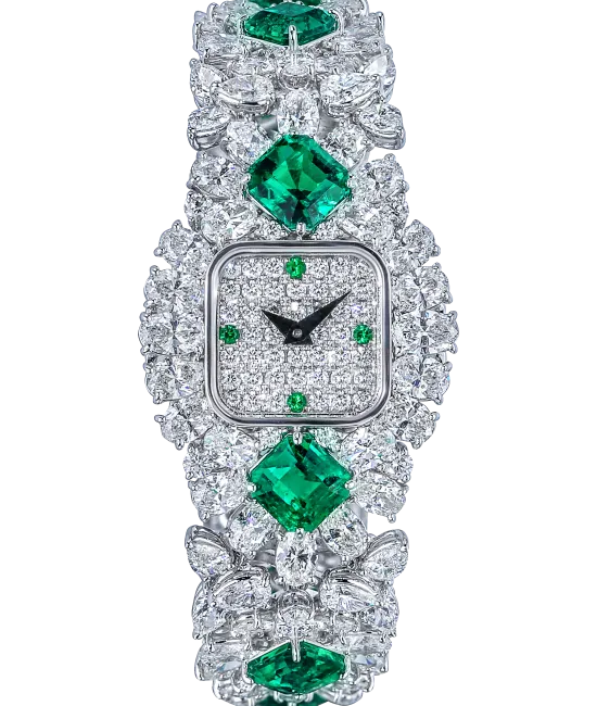 Flower Boutique Watch Emeralds