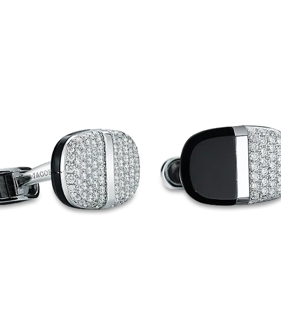 White Gold Flip Cufflinks