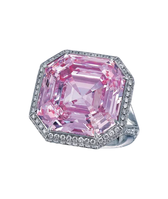 Fancy Intense Purple Pink Diamond Ring