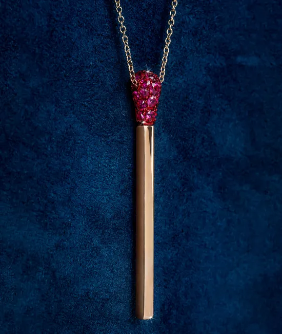 Ruby Match Necklace Short