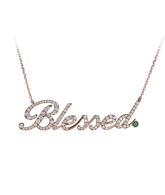 Rose Gold Blessed Necklace