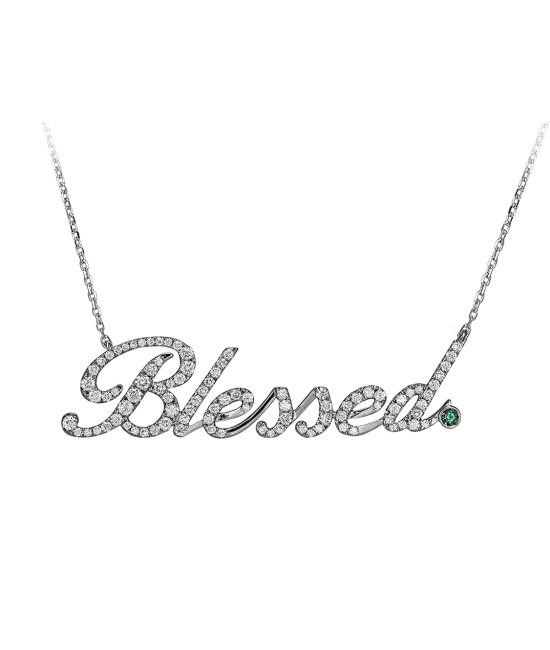 White Gold Blessed Necklace