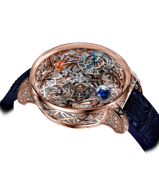 Astronomia Meteorite Triangle Diamonds RG Orange Sapphire Jacob Co