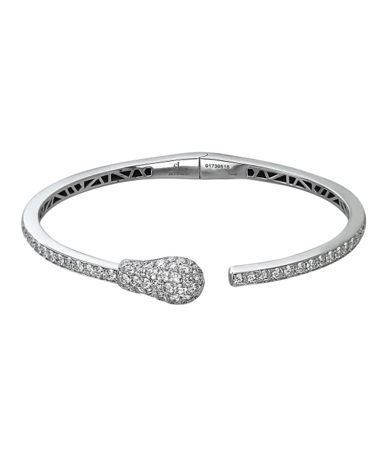 WHITE GOLD DIAMOND MATCH CUFF BRACELET