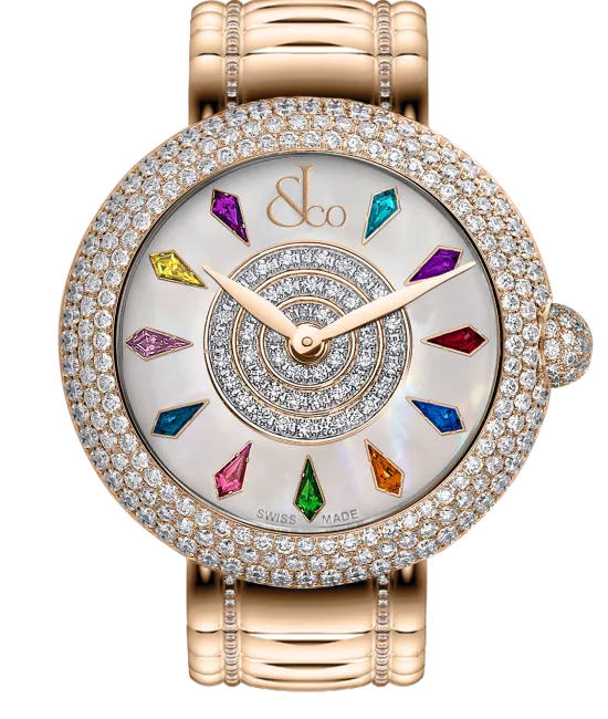 Brilliant Half Pave Rose Gold Couture 44mm