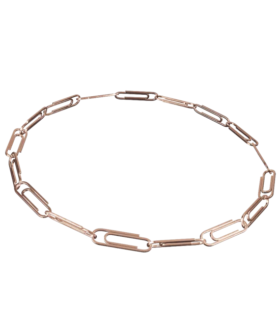 Plain Paper Clip Necklace