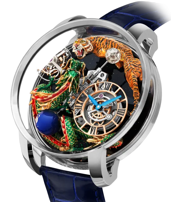 Astronomia Art Tiger Dragon White Gold Jacob Co