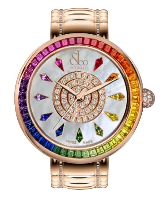 Brilliant Rainbow Rose Gold Bracelet