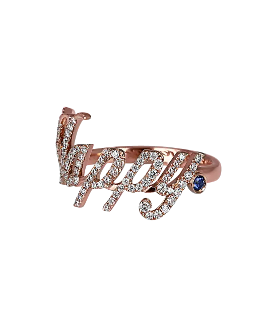 Rose Gold Happy Ring
