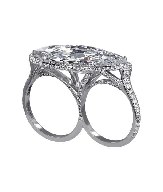Exceptional Marquise Cut Diamond Ring