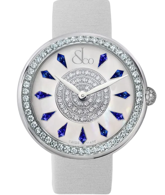 Brilliant One Row Blue Sapphires 44mm