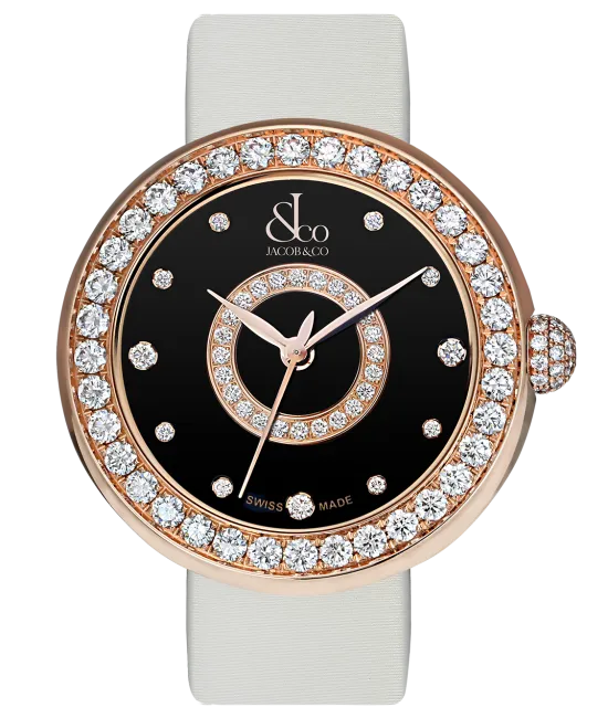 Brilliant Diamond Bezel Diamond Markers Rose Gold Jacob Co